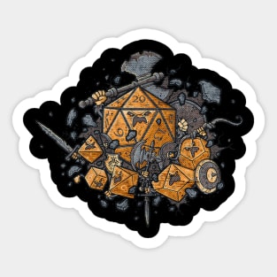 rpg role play d20 Sticker